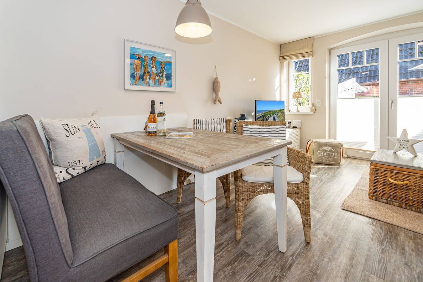 Ganze Wohnung, Ferienhaushälfte für bis zu 2 Personen mit Terrasse in zentraler Lage. in Westerland, Sylt (Gemeinde)