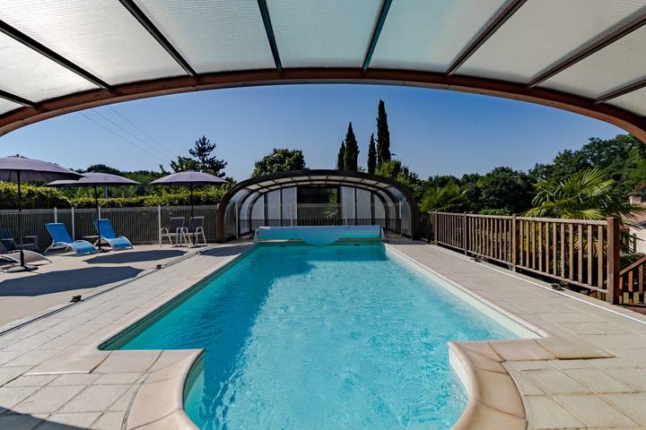 Maison de vacances pour 6 personnes, avec jardin et bassin pour enfant à Castelnaud-la-Chapelle