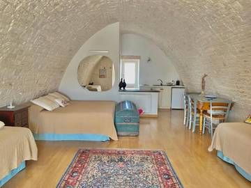Chambre d’hôte pour 4 personnes, avec vue et balcon à Alberobello