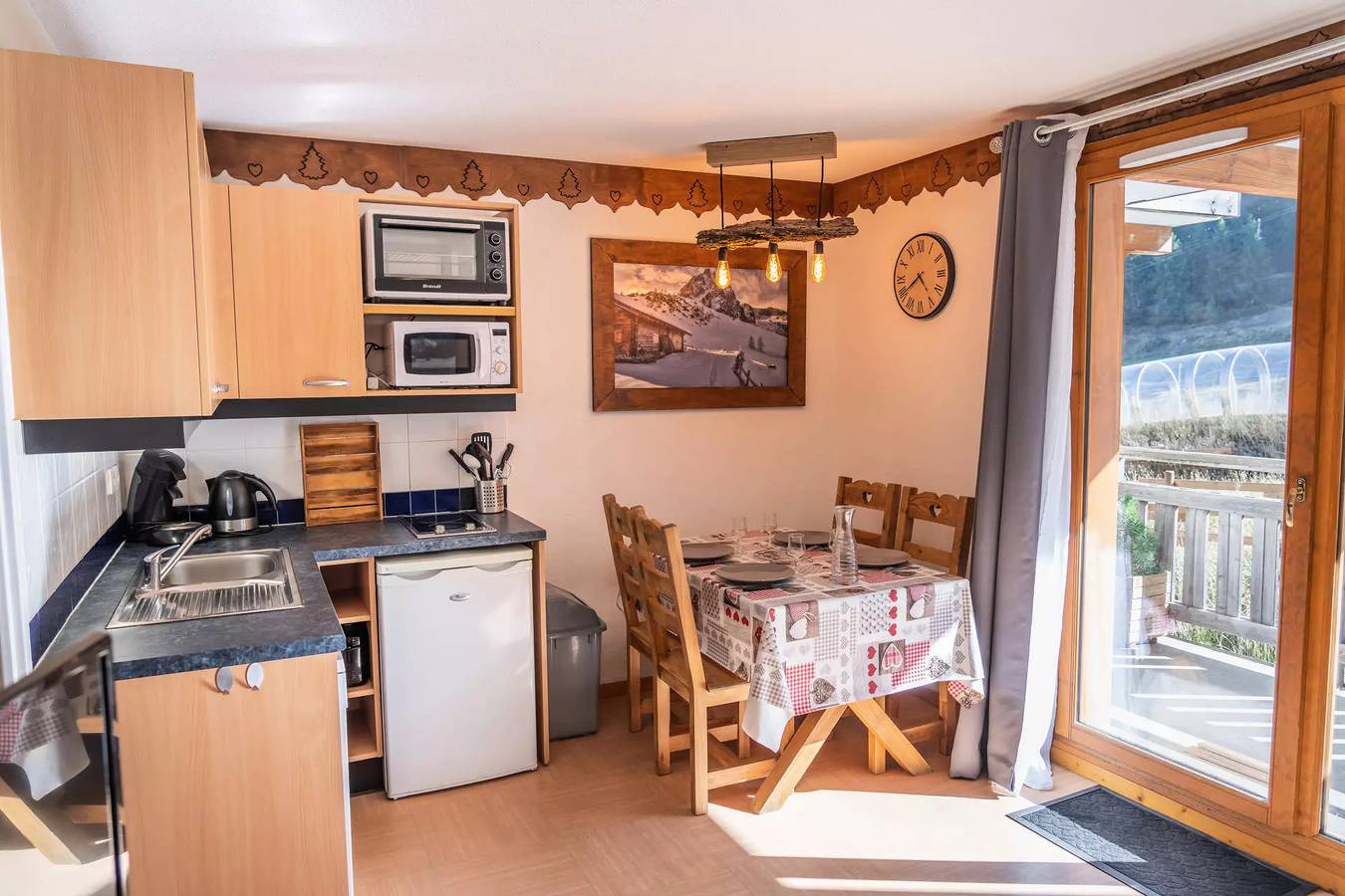Studio entier, Studio 4 personnes avec vue sur les pistes in Les Orres, Parc national des Écrins