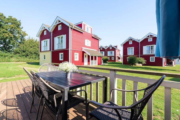 Ferienhaus für 6 Personen, mit Sauna und Garten sowie Balkon in Hansa-Park