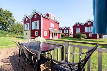 Ferienhaus für 6 Personen, mit Sauna und Garten sowie Balkon in Hansa-Park