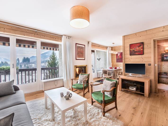 Studio pour 4 personnes, avec balcon et piscine à Megève