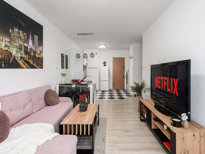 Ganze Wohnung, Stilvolles Apartment in der Nähe des Hauptbahnhofs in Warschau Stadtmitte, Warschau
