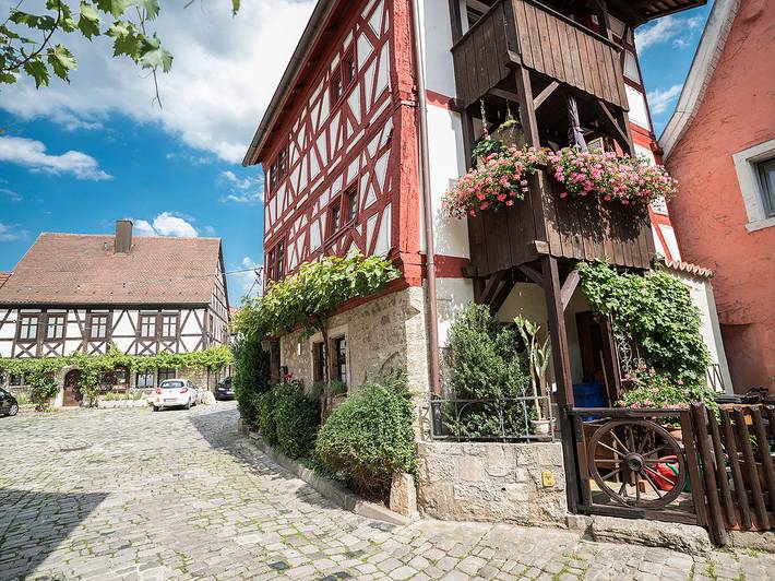 Pension für 2 Personen, mit Terrasse, kinderfreundlich in Fränkisches Weinland - 4