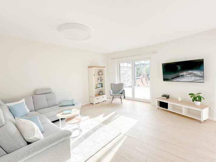 Ferienwohnung für 3 Personen, mit Terrasse und Garten