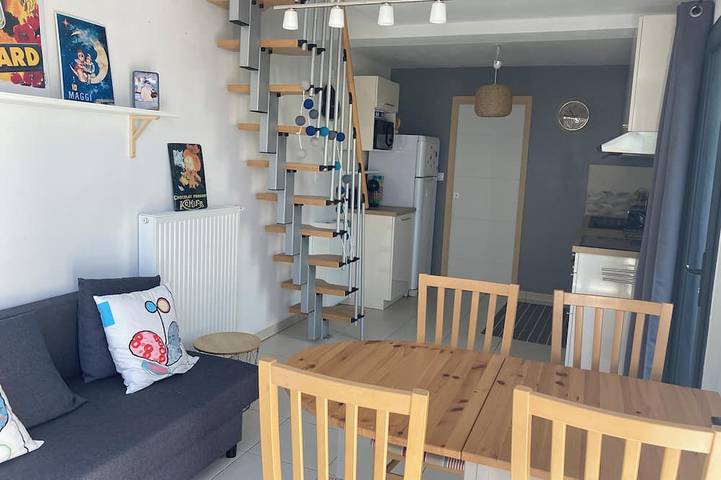 Appartement de vacances pour 4 personnes, avec jacuzzi ainsi que terrasse et jardin