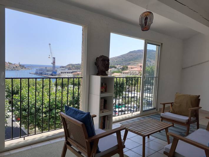 Gîte pour 4 personnes, avec Terrasse et Vue à Port-Vendres