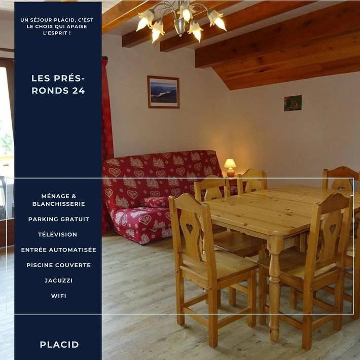 Appartement de vacances pour 6 personnes, avec piscine et jardin