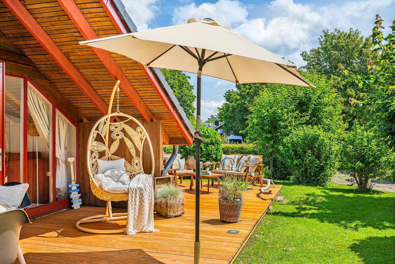 Kiek in - Kamin, Klimaanlage im Wohnzimmer, Waschmaschine, Terrasse, Grill in Glücksburg, Flensburger Förde