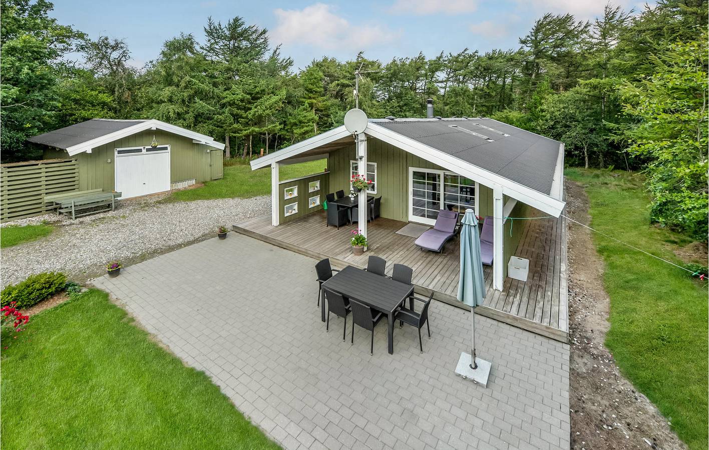 Ferienhaus für 6 Personen mit Terrasse in Tim, Ringkøbing-Skjern