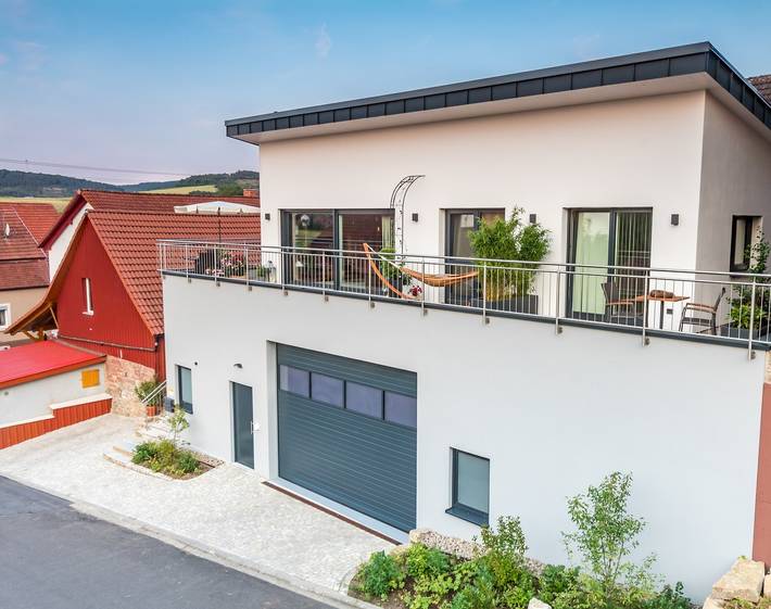 Ferienwohnung für 4 Personen, mit Balkon und Balkon/Terrasse sowie Terrasse