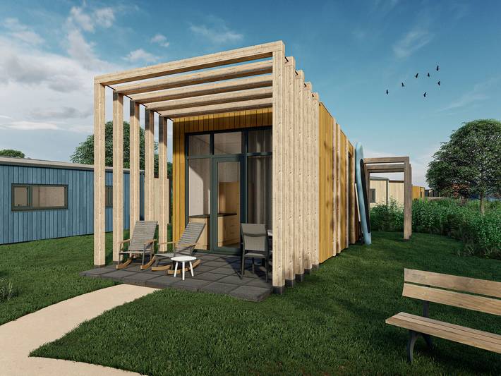 Ferienhaus für 2 Personen, mit Terrasse und Pool