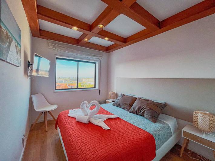 Casa de férias para 2 pessoas, com vista e terraço e ainda vista para o lago em Aveiro