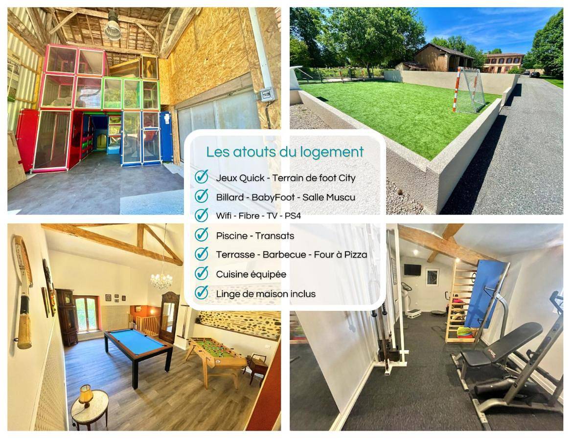 " Ô Chai Nous " 14 pers - Billard, Babyfoot - Structure de Jeux in Poucharramet, Toulouse et ses environs