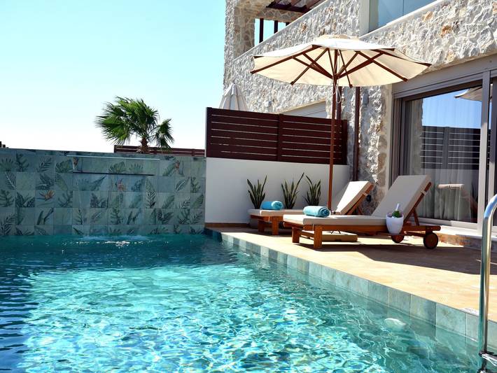 Ferienhaus für 2 Personen, mit Pool und Balkon sowie Garten auf Rhodos - 2