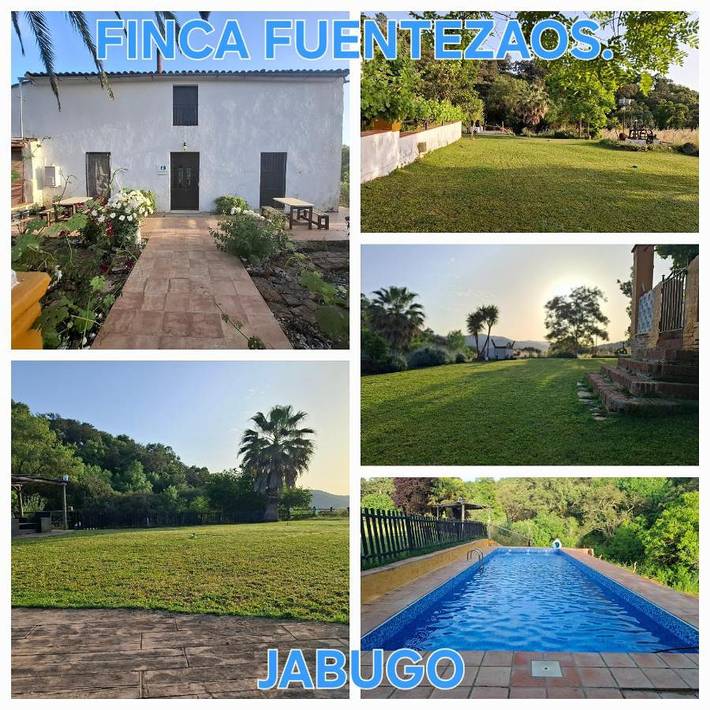 Casa de vacaciones para 9 personas, con Terraza y Jardín además de Piscina y Vistas en Jabugo