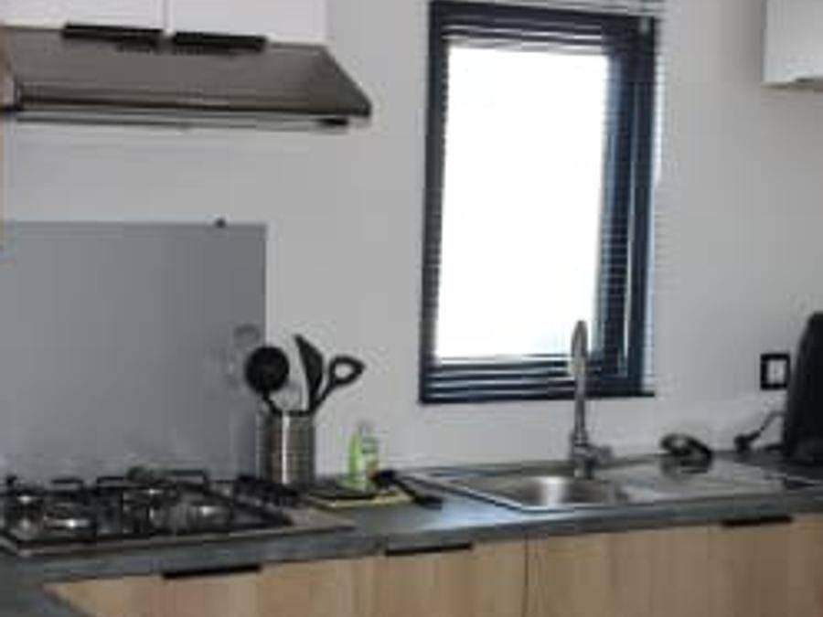Siblu Camping In de Bongerd - Chalet 6 personen - Chalet Large 3 Zimmer mit Terrasse (6 Pers.) in Oostkapelle, Walcheren