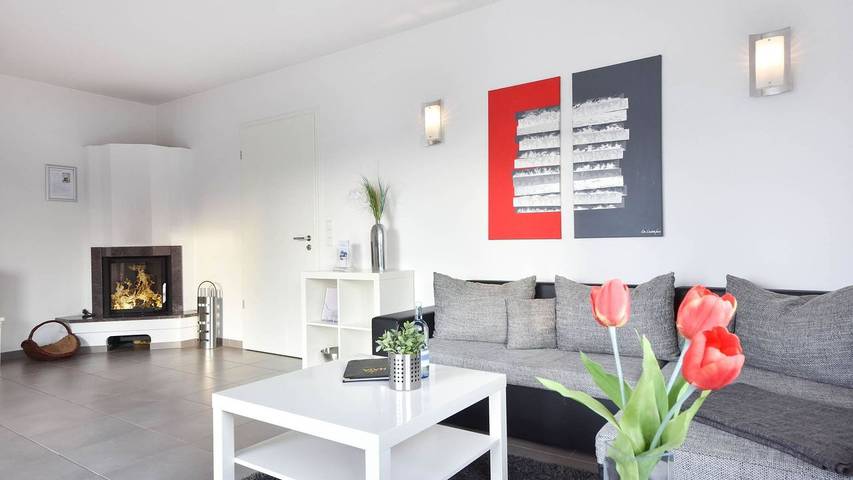 Ferienwohnung für 3 Personen, mit Seeblick und Balkon in Korswandt