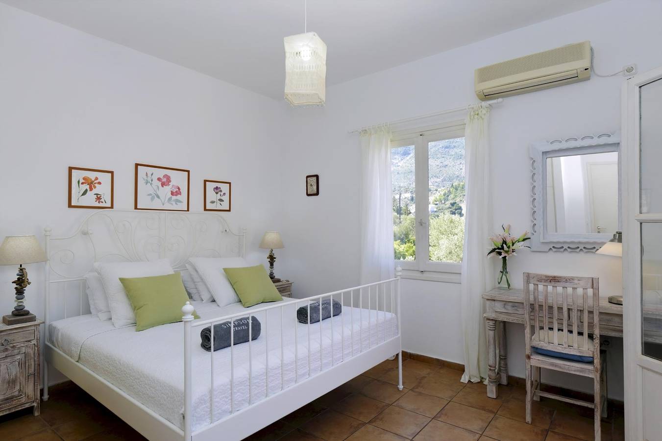 Bright Beachfront Villa with Direct Access near Vathy and Taverna in Vathy, Greece
