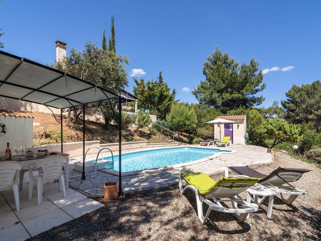 Villa in Pouzols mit privatem Pool in Pouzols-Minervois, Mittelmeerküste (Frankreich)