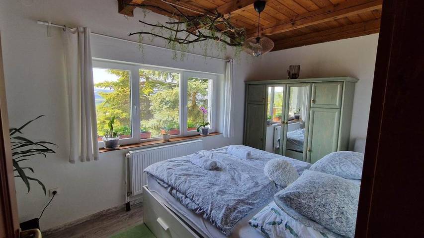 Gîte pour 8 personnes, avec vue ainsi que jardin et piscine, animaux acceptés dans Pilisvorosvar - 4