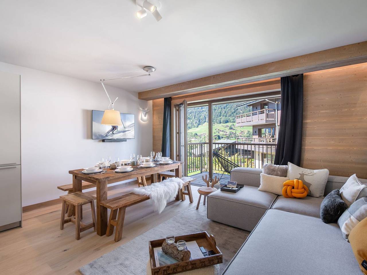 Apartamento entero, Lujoso apartamento de 3 habitaciones en Megève con piscina y gimnasio in Megève, Pays du Mont-Blanc