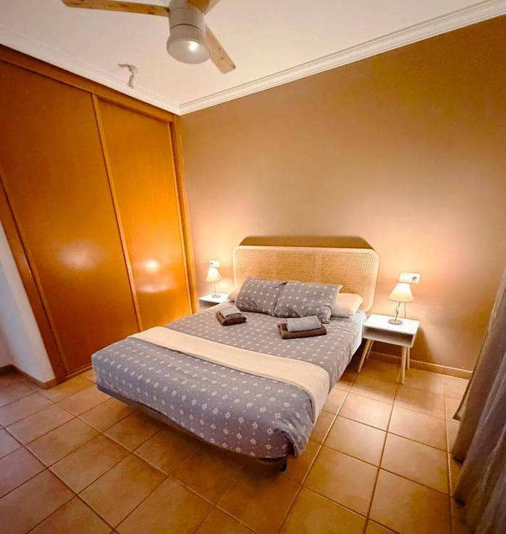 Apartamento para 6 personas, con piscina además de vistas y jardín en La Tejita