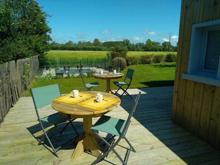 Gîte pour 2 personnes, avec Terrasse à Quend