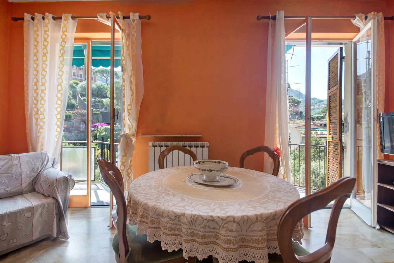 Ferienhaus 'Comfort A 5 Minuti Dal Mare' mit Balkon und Wi-Fi in Camogli, Riviera di Levante