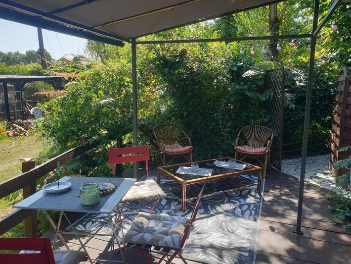 Camping für 4 Personen, mit Ausblick und Terrasse sowie Garten in Mimizan - 4