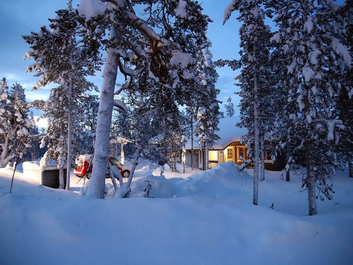 Tunturituuli a in Saariselkä, Lappland