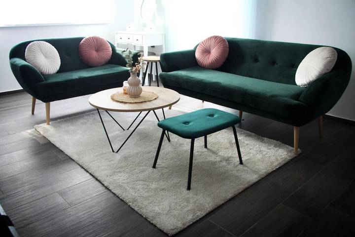 Ferienwohnung für 4 Personen, mit Balkon und Terrasse sowie Ausblick