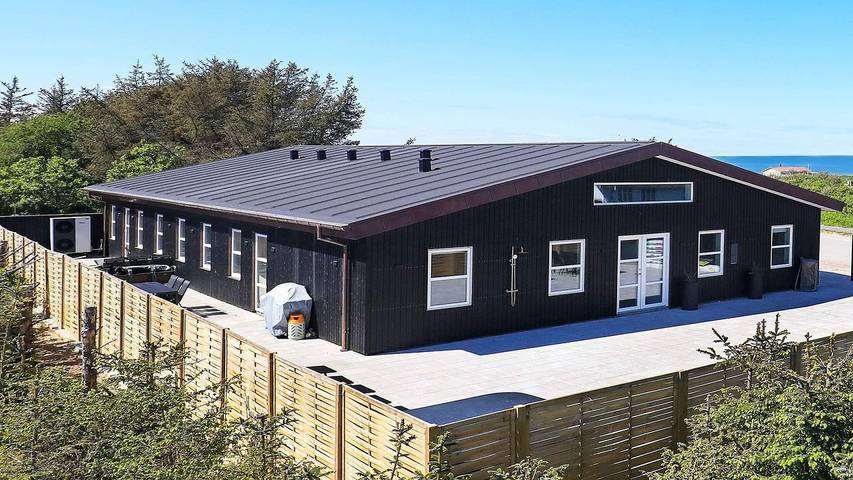 Ferienhaus für 22 Personen, mit Garten und Sauna sowie Terrasse und Ausblick, mit Haustier in Grønhøj