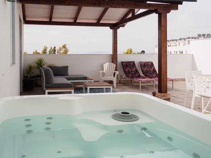 Appartement de vacances pour 5 personnes, avec Balcon et Jacuzzi ainsi que Terrasse et Vue à Ogíjares