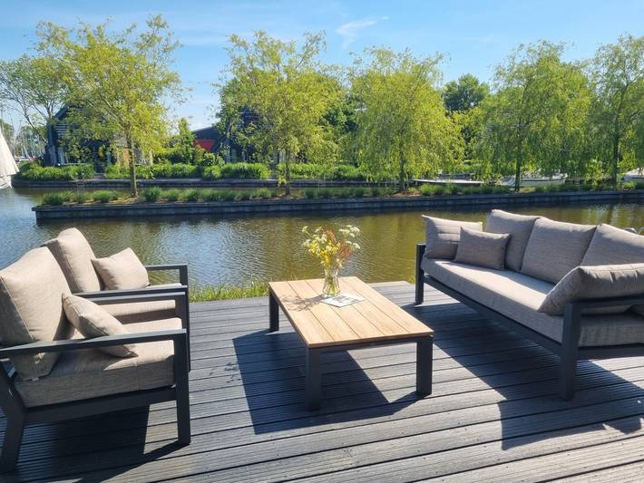Luxuriöse freistehende 6-Personen-Watervilla direkt am Slotermeer gelegen in Balk, Ijsselmeer