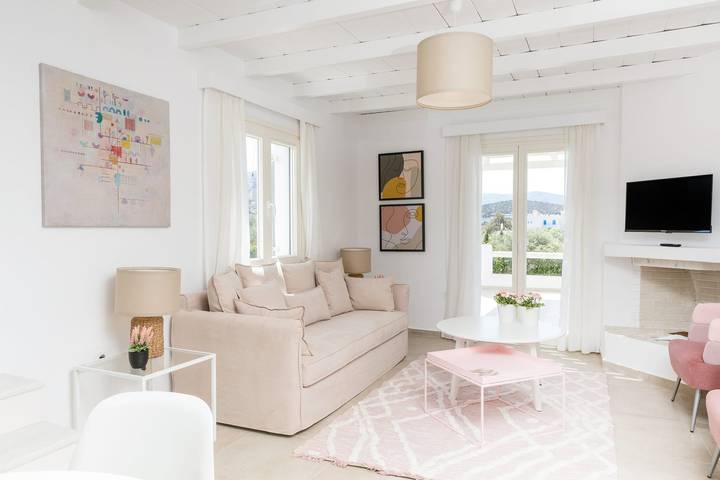 Villa pour 9 personnes, avec Vue sur l’océan et Balcon ainsi que Terrasse et Jardin dans Naxos - 3