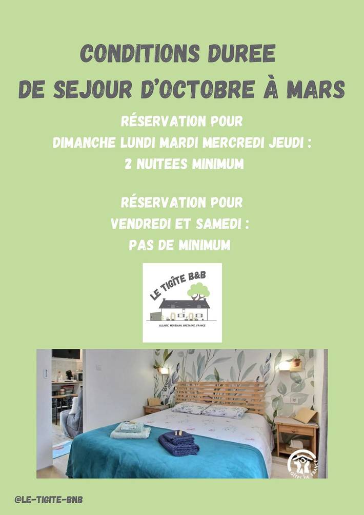 Chambre d’hôte pour 4 personnes, avec jardin dans le Morbihan - 2