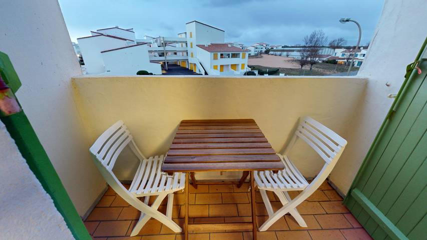 Gîte pour 4 personnes, avec balcon dans Plage des Mouettes