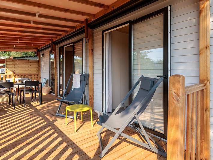Camping La Pinède - Mobilheim 4 personen - Premium Lavandin in Gréoux-les-Bains, Alpes-de-Haute-Provence