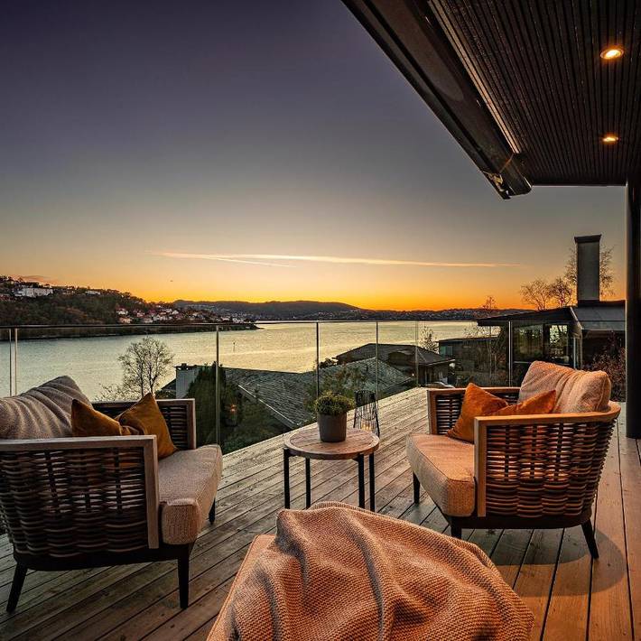 Ferienhaus für 12 Personen, mit Balkon und Garten in Bergen - 3