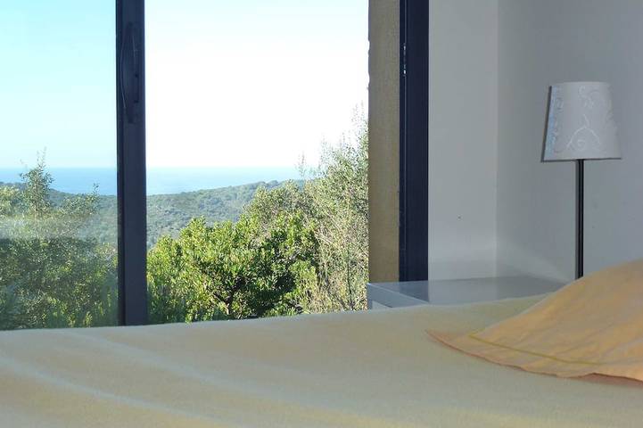 Architect'S Villa, Quiet Location, Imprensable Sea View in Coti-Chiavari, Ajaccio region
