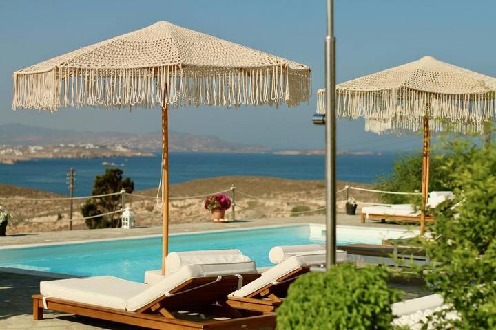 B&b per 2 persone, con giardino e panorama nonché piscina, con animali domestici in Paros
