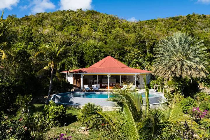 Villa pour 6 personnes, avec vue ainsi que piscine et jardin dans Marie-Galante - 2