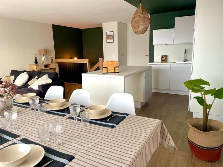 Appartement de vacances pour 8 personnes, avec vue et balcon