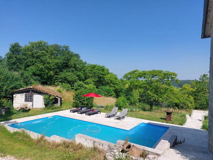 Chambre d’hôte pour 2 personnes, avec Terrasse et Jardin ainsi que Piscine et Vue dans le Tarn-et-Garonne - 4
