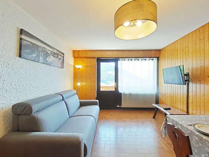 Location de vacances pour 4 personnes, avec balcon et vue à Le Grand-Bornand