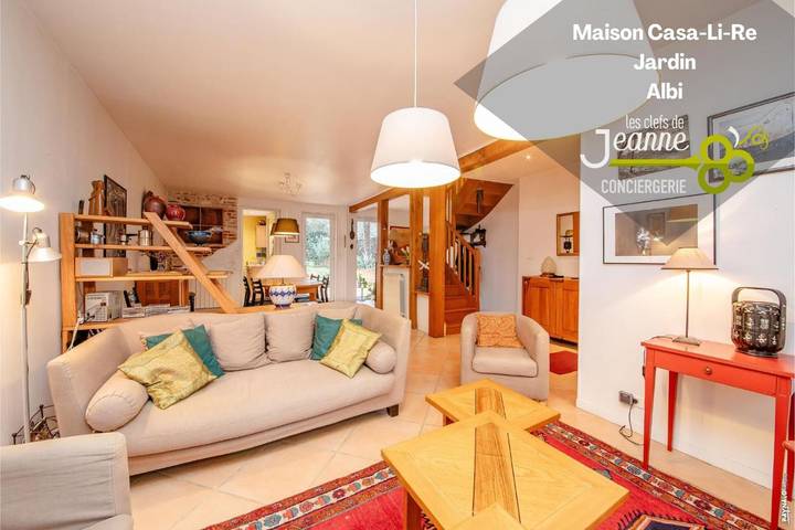 Appartement de vacances pour 6 personnes, avec jardin et terrasse