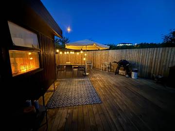 Cottage pour 9 personnes, avec vue ainsi que jardin et terrasse à Mosfellsbær