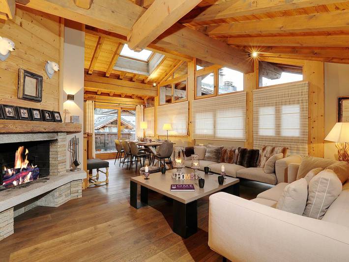Location de vacances pour 10 personnes, avec terrasse dans Courchevel 1300 (Le Praz) - 2